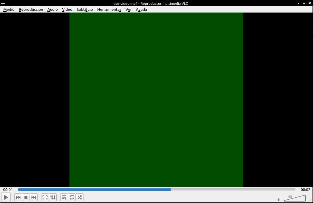 VLC pantalla verde al reproducir mp4